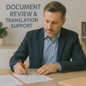 Document Review & Translation Support