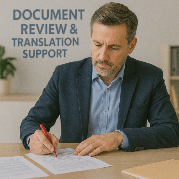 Document Review & Translation Support